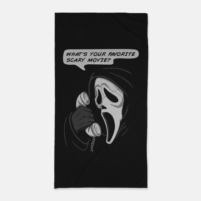 What's Your Favorite Scary Movie?-none beach towel-Melonseta