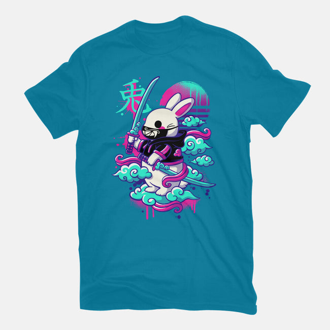 Cybersamurai Bunny-womens basic tee-NemiMakeit
