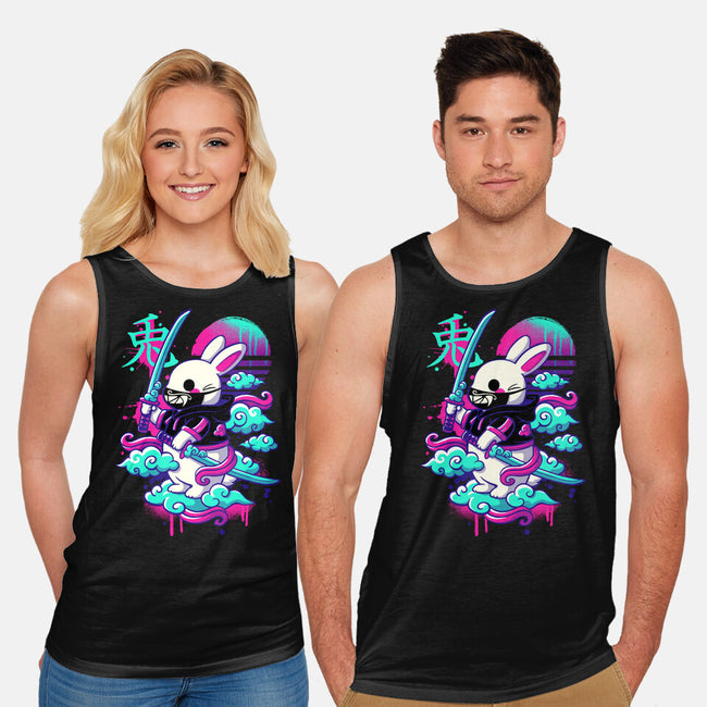 Cybersamurai Bunny-unisex basic tank-NemiMakeit