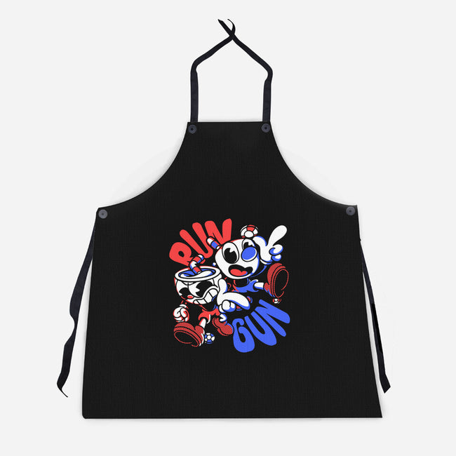 Run N' Gun-unisex kitchen apron-estudiofitas