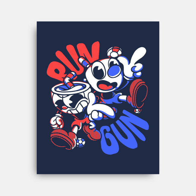 Run N' Gun-none stretched canvas-estudiofitas