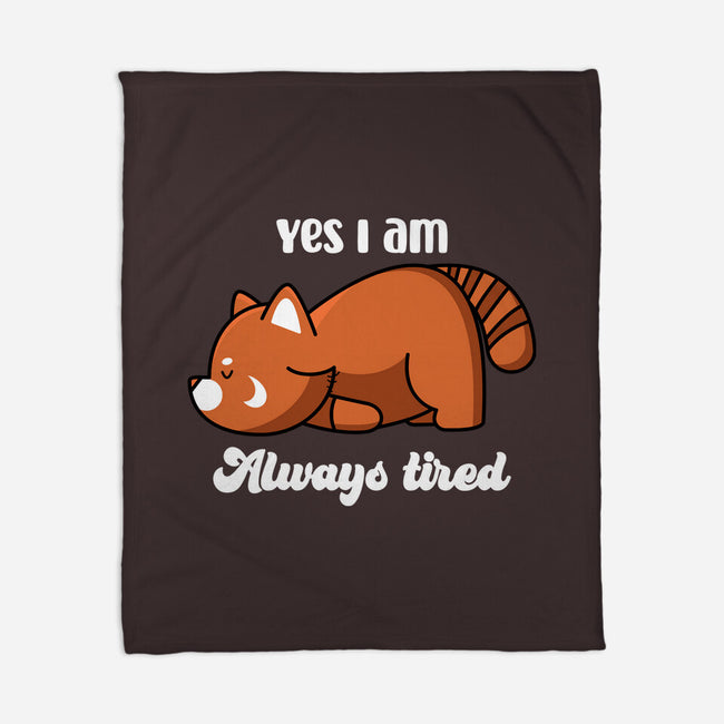 I Am Always Tired-none fleece blanket-rocketman_art
