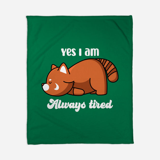 I Am Always Tired-none fleece blanket-rocketman_art