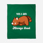 I Am Always Tired-none fleece blanket-rocketman_art