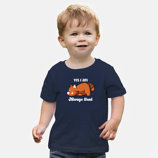 I Am Always Tired-baby basic tee-rocketman_art