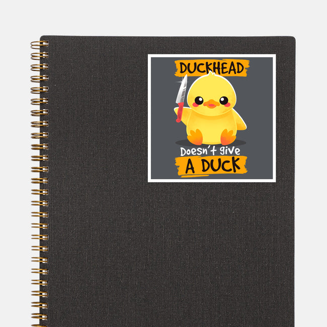 Duckhead-none glossy sticker-NemiMakeit