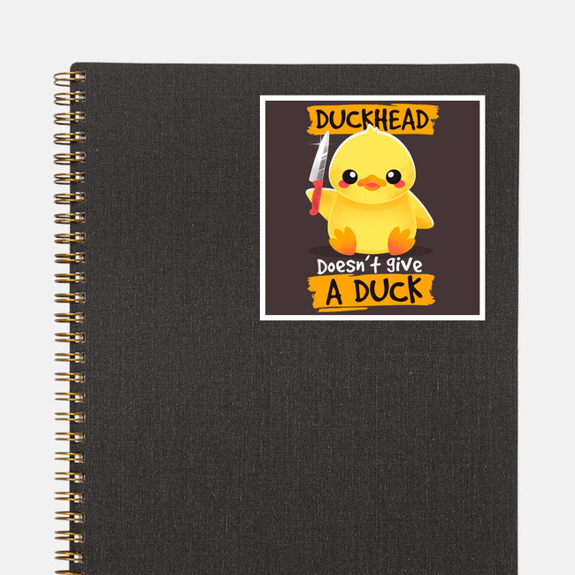 Duckhead-none glossy sticker-NemiMakeit