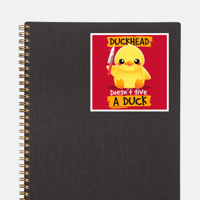 Duckhead-none glossy sticker-NemiMakeit