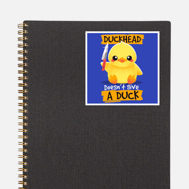 Duckhead-none glossy sticker-NemiMakeit