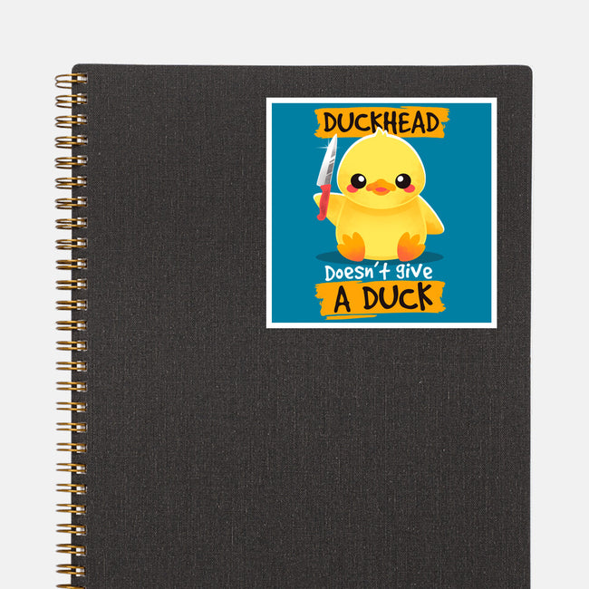 Duckhead-none glossy sticker-NemiMakeit