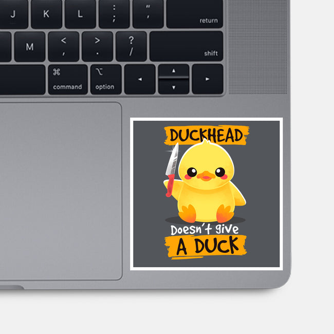 Duckhead-none glossy sticker-NemiMakeit