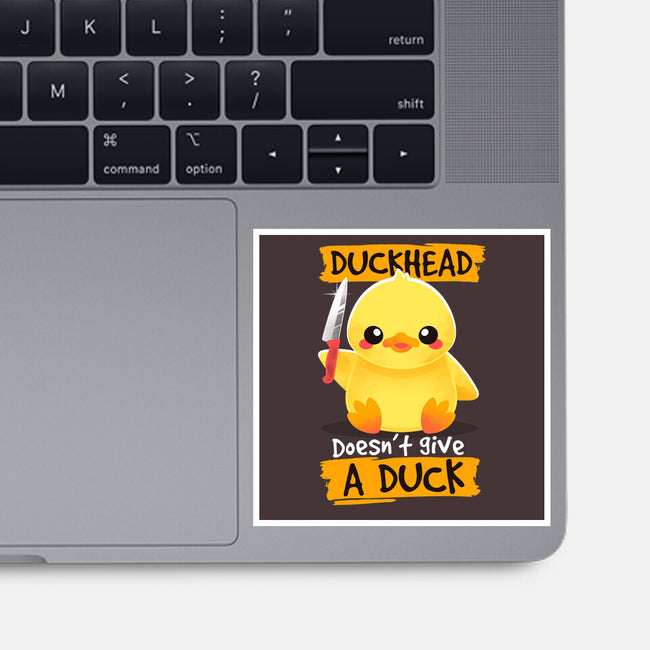 Duckhead-none glossy sticker-NemiMakeit