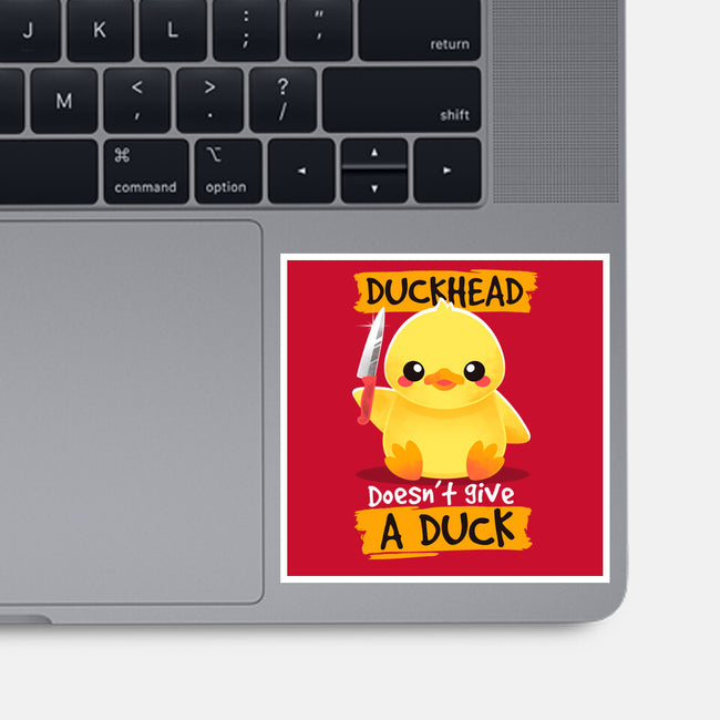 Duckhead-none glossy sticker-NemiMakeit