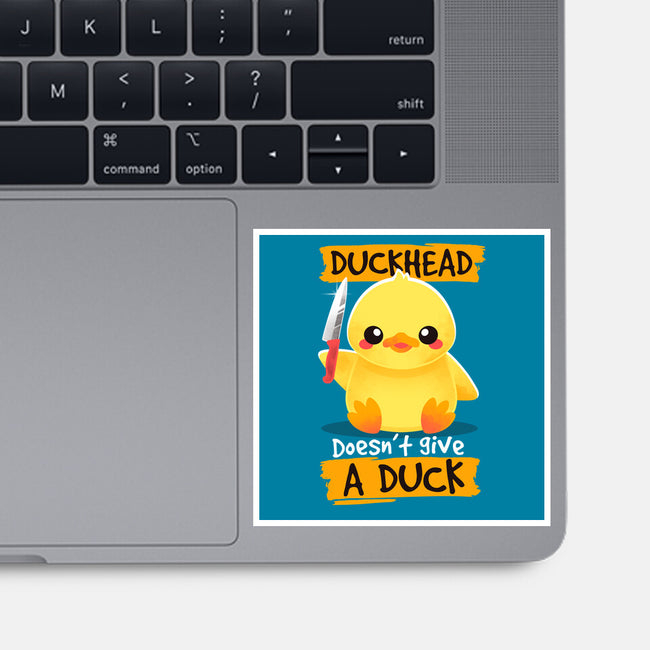 Duckhead-none glossy sticker-NemiMakeit