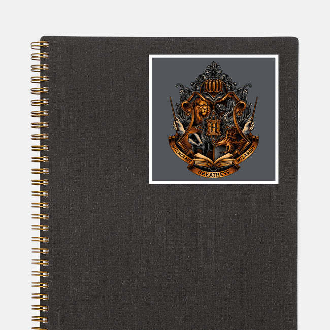 Home Of Magic And Greatness-none glossy sticker-glitchygorilla