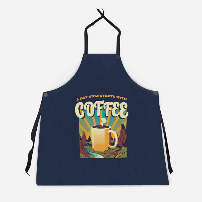 Good Morning Coffee-unisex kitchen apron-tobefonseca