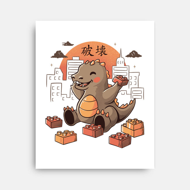 Baby Monster-none stretched canvas-tobefonseca