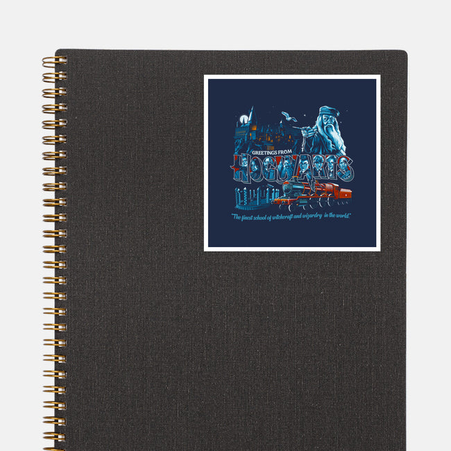 The Finest School Of Magic-none glossy sticker-goodidearyan