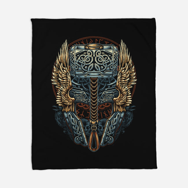 Pray For Thunder-none fleece blanket-glitchygorilla
