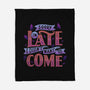 Didn't Want To Come-none fleece blanket-tobefonseca