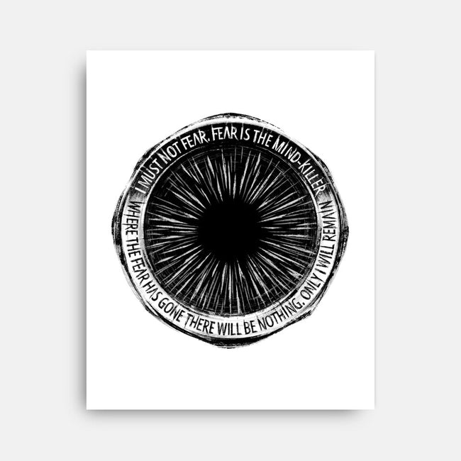 Mind Killer-none stretched canvas-PencilMonkey