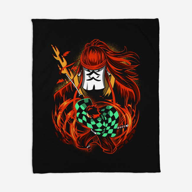Dance Of Fire God-none fleece blanket-constantine2454