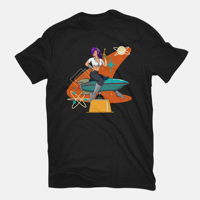 Vintage Future Pin-Up-mens basic tee-SeamusAran