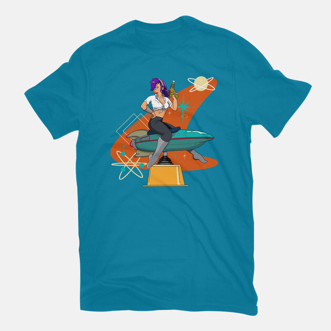 Vintage Future Pin-Up-mens basic tee-SeamusAran