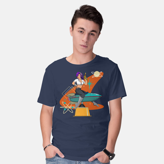 Vintage Future Pin-Up-mens basic tee-SeamusAran