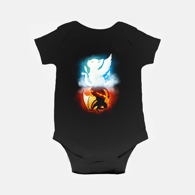 Stranger Cats-baby basic onesie-Vallina84