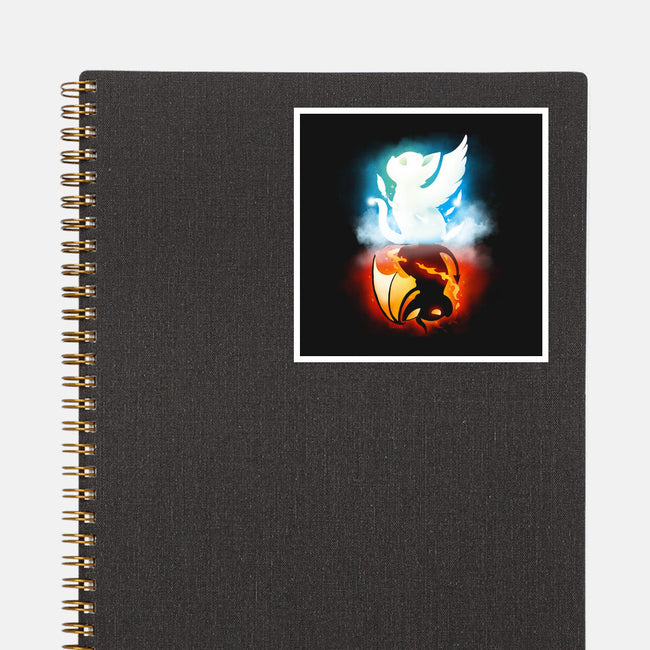 Stranger Cats-none glossy sticker-Vallina84