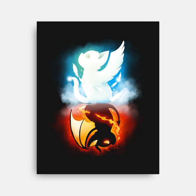 Stranger Cats-none stretched canvas-Vallina84