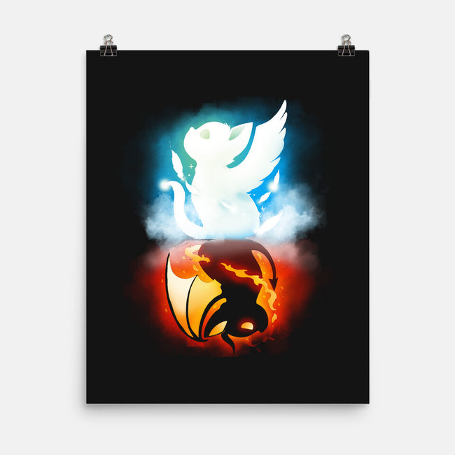 Stranger Cats-none matte poster-Vallina84