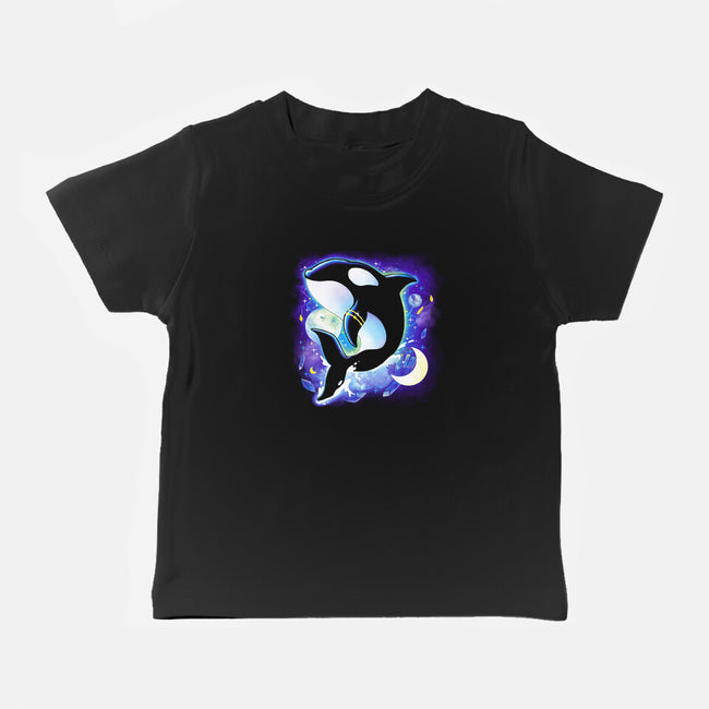 Cosmic Whale-baby basic tee-Vallina84