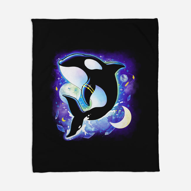 Cosmic Whale-none fleece blanket-Vallina84