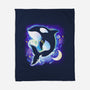 Cosmic Whale-none fleece blanket-Vallina84