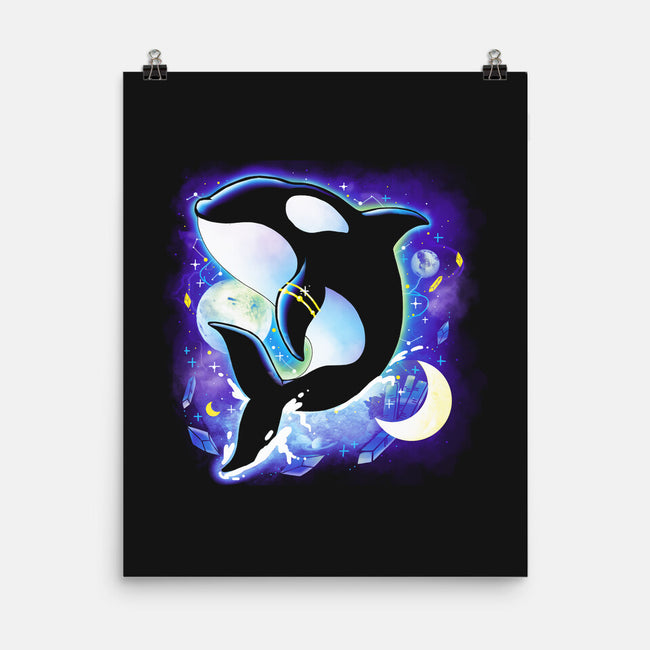 Cosmic Whale-none matte poster-Vallina84