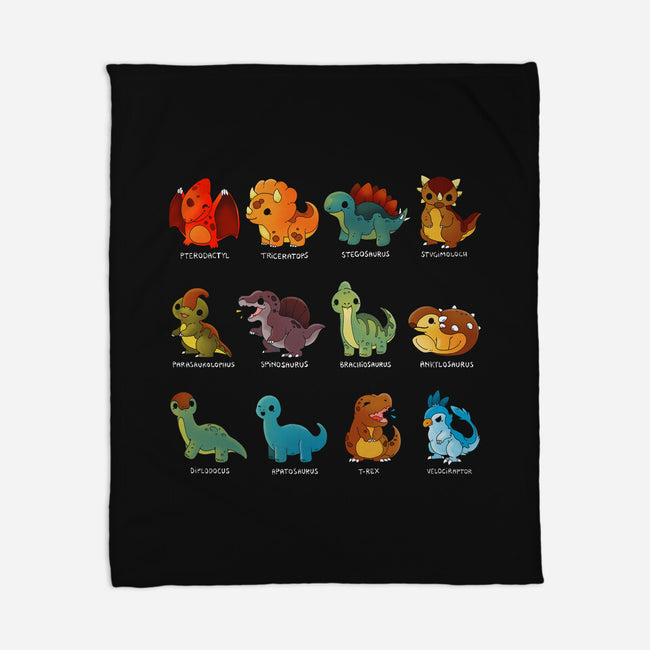 Dinosaurs-none fleece blanket-Vallina84