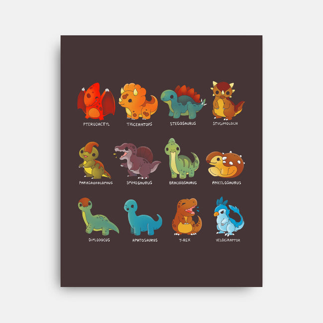 Dinosaurs-none stretched canvas-Vallina84