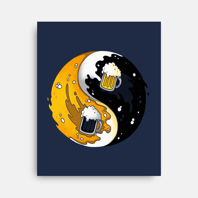 Yin Yang Beer-none stretched canvas-Vallina84