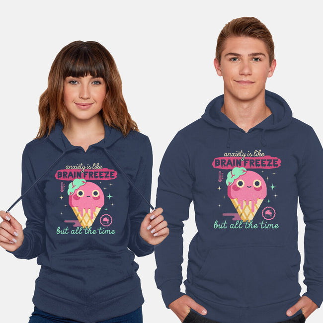 Brain Freeze All the Time-unisex pullover sweatshirt-Unfortunately Cool