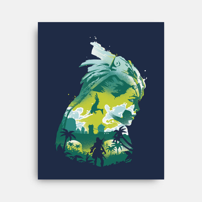 Beyond The Horizon-none stretched canvas-RamenBoy