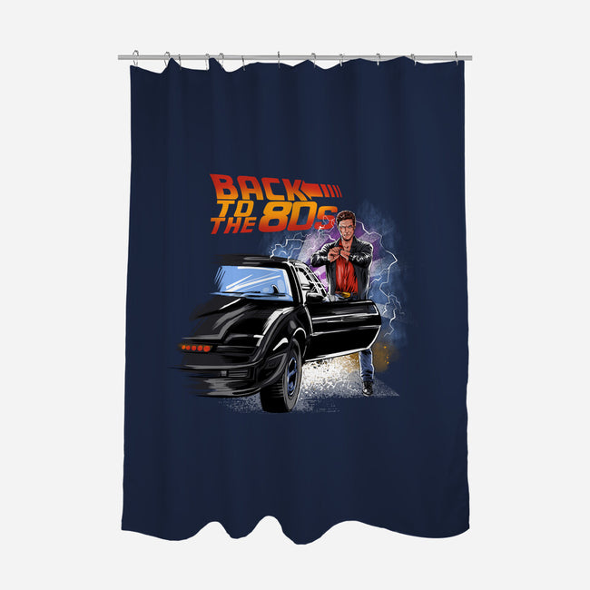 Back To The 80s-none polyester shower curtain-zascanauta