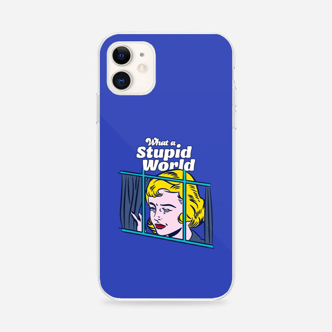 Stupid World-iphone snap phone case-rocketman_art