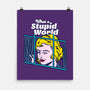 Stupid World-none matte poster-rocketman_art