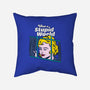 Stupid World-none removable cover w insert throw pillow-rocketman_art