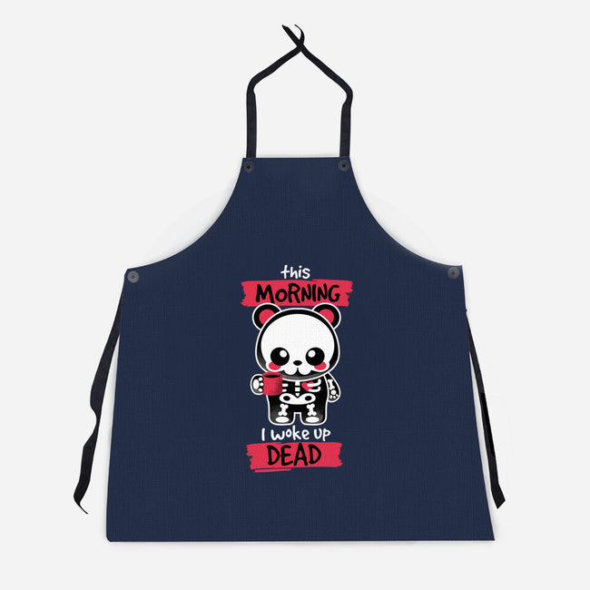 I Woke Up Dead-unisex kitchen apron-NemiMakeit