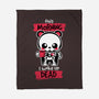 I Woke Up Dead-none fleece blanket-NemiMakeit