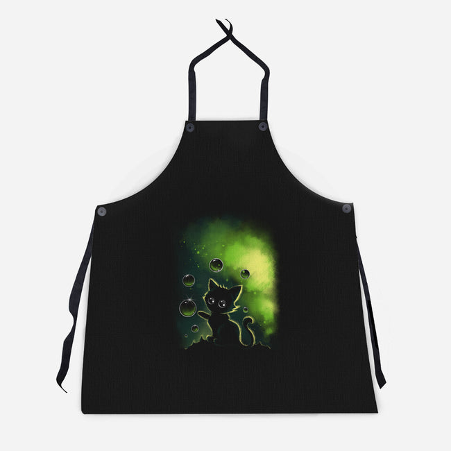 Bubble Cat-unisex kitchen apron-erion_designs