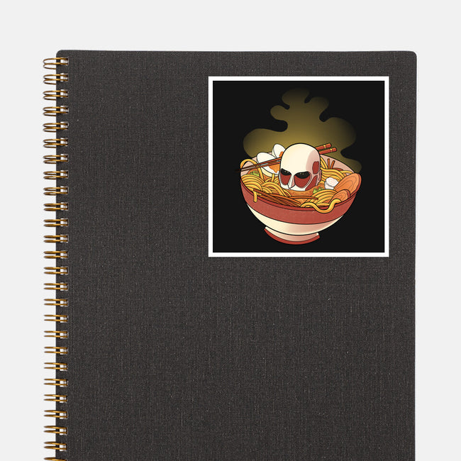 Attack On Ramen-none glossy sticker-FunkVampire